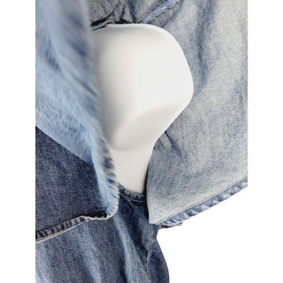 GAP denim romper ruffle small - Picture 6 of 6